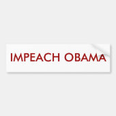 Impeach Obama Bumpersticker (Voorkant)