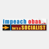 Impeach Obama Bumpersticker (Voorkant)