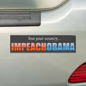 Impeach Obama Bumpersticker (Op auto)