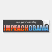 Impeach Obama Bumpersticker (Voorkant)