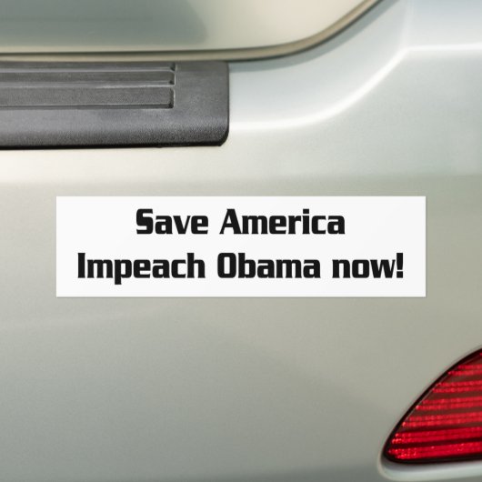Impeach Obama Bumpersticker (Op auto)