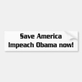 Impeach Obama Bumpersticker (Voorkant)