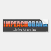 Impeach Obama Bumpersticker (Voorkant)