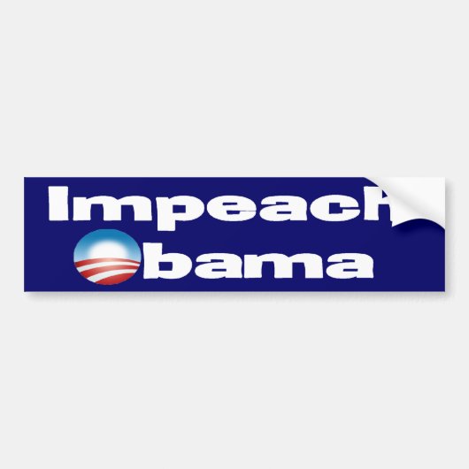 Impeach Obama Bumpersticker (Voorkant)