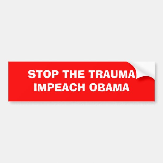 IMPEACH OBAMA BUMPERSTICKER (Voorkant)