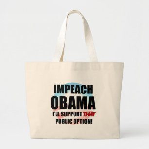 Impeach Obama Grote Tote Bag