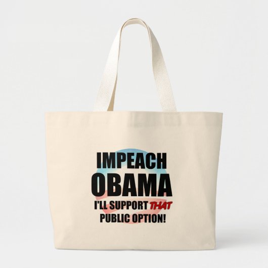 Impeach Obama Grote Tote Bag (Voorkant)