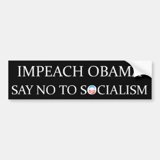 Impeach Obama No Socialism Bumpersticker