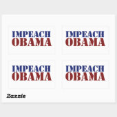 Impeach Obama Rechthoekige Sticker (Vel)