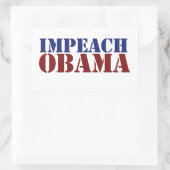 Impeach Obama Rechthoekige Sticker (Tas)
