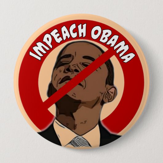 Impeach Obama Ronde Button 4,0 Cm (Voorkant)