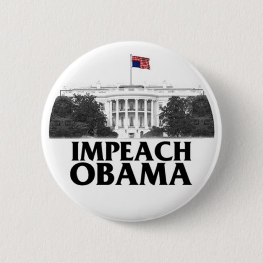 Impeach Obama Ronde Button 5,7 Cm (Voorkant)