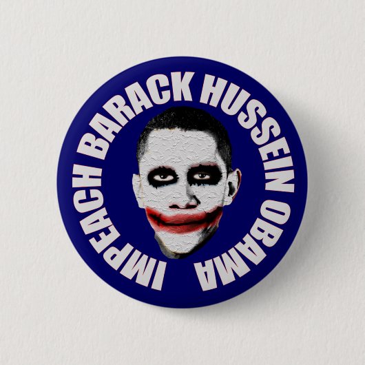 Impeach Obama Ronde Button 5,7 Cm (Voorkant)