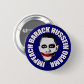 Impeach Obama Ronde Button 5,7 Cm (Voorkant /achterkant)