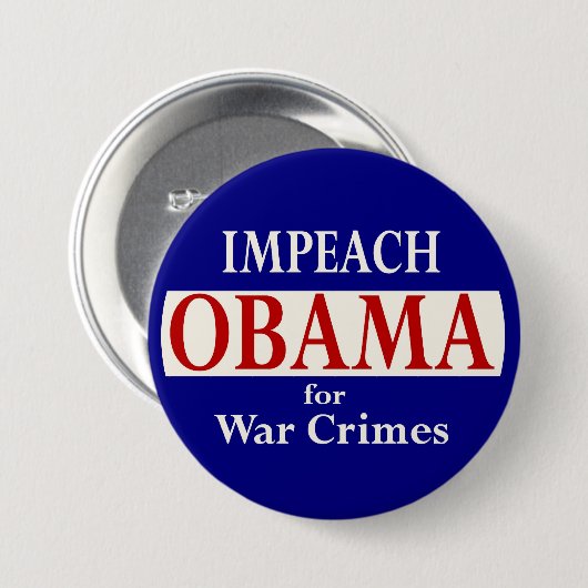 Impeach Obama Ronde Button 7,6 Cm (Voorkant /achterkant)