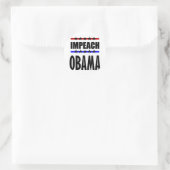 Impeach Obama Ronde Sticker (Tas)