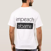 Impeach Obama T-shirt (Achterkant)