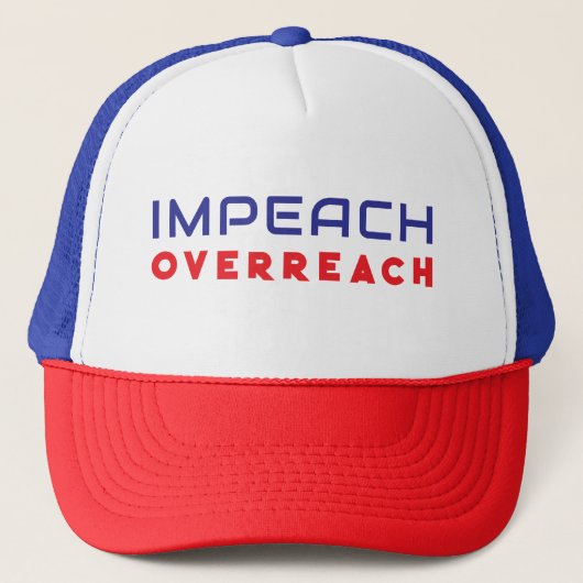 Impeach Overreach Trucker Hat Pet (Voorkant)