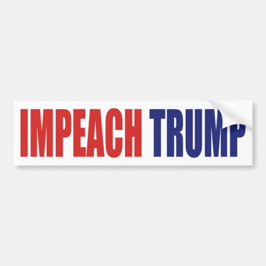 Impeach President Trump - Anti Trump Bumpersticker (Voorkant)