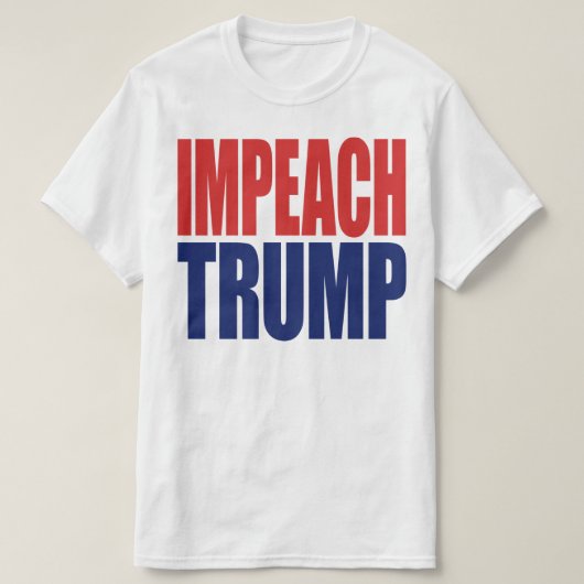 Impeach President Trump - Anti Trump T-shirt (Design voorkant)