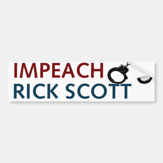 Impeach Rick Scott Sticker (Voorkant)