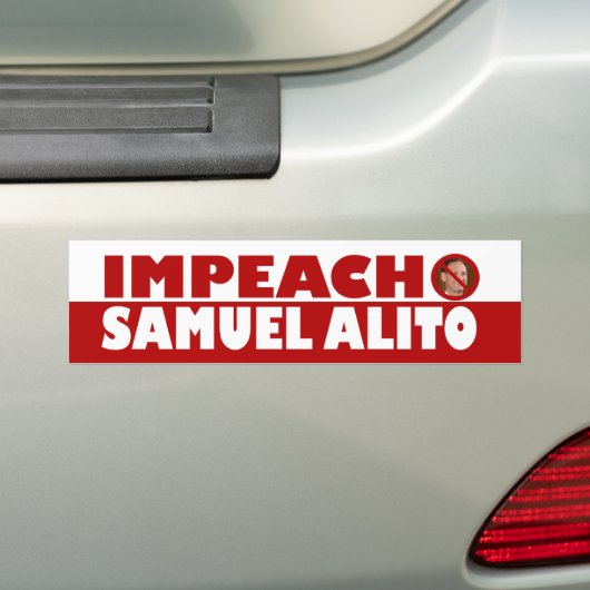 Impeach Samuel Alito Bumpersticker (Op auto)