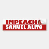 Impeach Samuel Alito Bumpersticker (Voorkant)