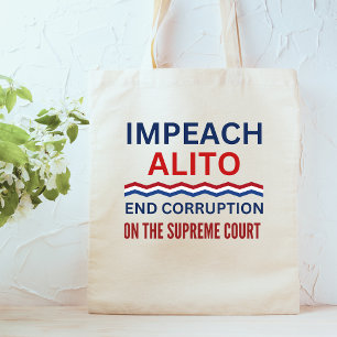 Impeach Samuel Alito Hooggerechtshof Tote Bag