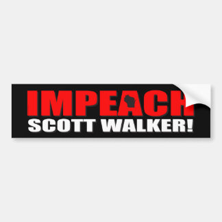 Impeach Scott Walker Bumpersticker