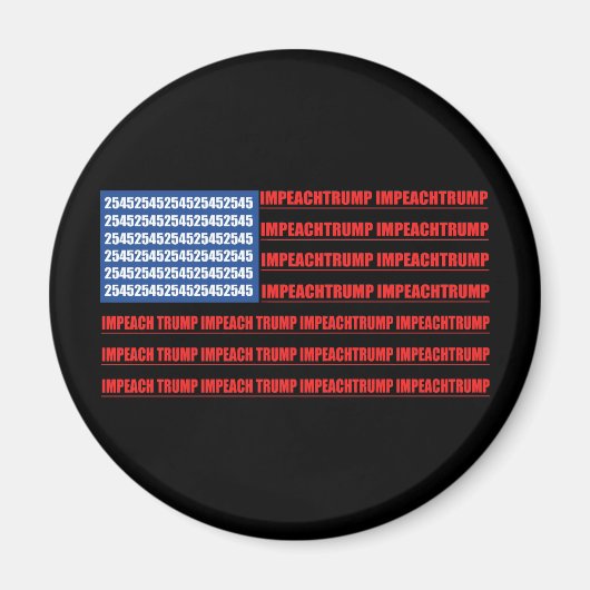 Impeach Trump 2545 American Flag Impeachment Magneet (Voorkant)
