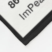 Impeach Trump 45 - Kleurstaal Fleece Deken (Hoek)