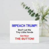 Impeach Trump!  Briefkaart (Staand voorkant)