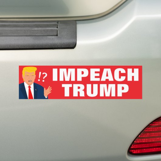 Impeach Trump Bumpersticker (Op auto)