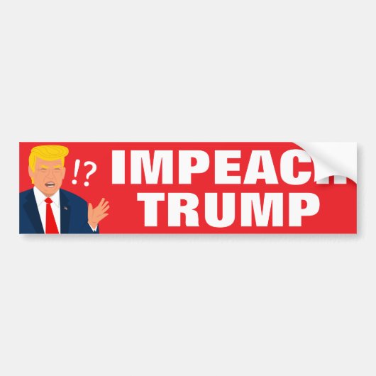 Impeach Trump Bumpersticker (Voorkant)
