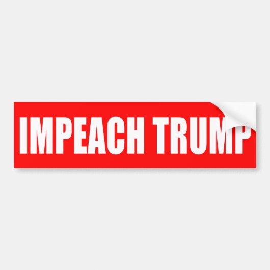 "IMPEACH TRUMP" BUMPERSTICKER (Voorkant)