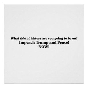 Impeach Trump en Pence Perfect Poster