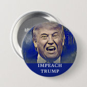 Impeach Trump Funny Button (Voorkant /achterkant)