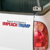 Impeach Trump intrekken en vervangen - antitrump Bumpersticker (Op Truck)