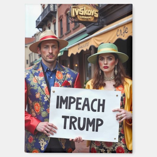 Impeach Trump Magneet (Voorkant)