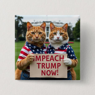 Impeach Trump nu Cat Button