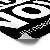 Impeach Trump nu grappig trendy Poster (Hoek)