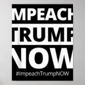 Impeach Trump nu grappig trendy Poster (Voorkant)