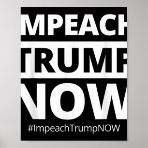 Impeach Trump nu grappig trendy Poster