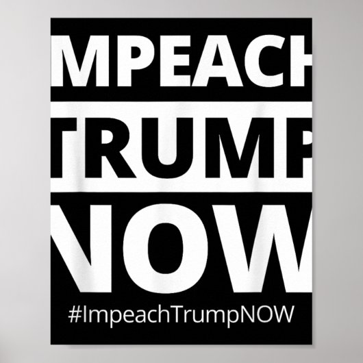 Impeach Trump nu grappig trendy Poster (Voorkant)