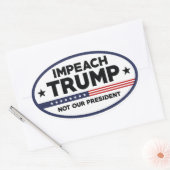 Impeach Trump Ovale Sticker (Envelop)