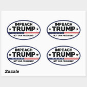 Impeach Trump Ovale Sticker (Vel)