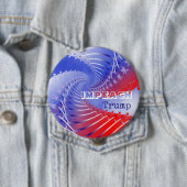 Impeach Trump Patriottic Anti-Trump Round Button (In situ)