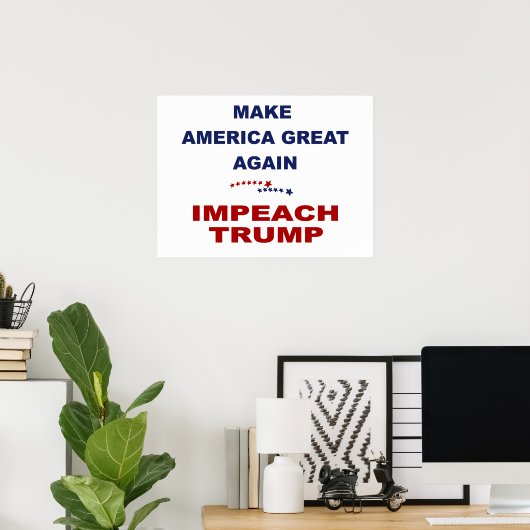 Impeach Trump Poster (Thuiskantoor)