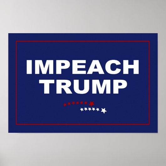 Impeach Trump Poster (Voorkant)