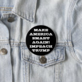 IMPEACH TRUMP Protest Pinback Button (In situ)